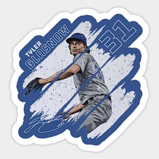 Tyler Glasnow Los Angeles D Stripes Sticker